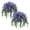 Blue 2PCS, variant on 1/2PCS Artificial Hanging Flowers PlantsBasket for Outdoor Decoration, Silk Flower Planter UVResistant for Home Porch Patio Balcony Yard Spring Decor