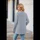 thumbnail image 4 of Cárdigan para Mujer, Elegante, Informal, de Larga, Abierto, Gris, Azul, Talla S, 4 of 6
