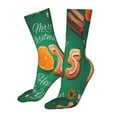 thumbnail image 5 of Xecao Merry Christmas 2025 Print Fashion No Heel Casual Crew Socks Cushioned Breathable for Men Women - Moisture wicking,Not easy to fade Suitable for daily, 5 of 7