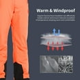 thumbnail image 6 of HARD LAND Men's Ski Pants Windproof Insulated Snow Pants Waterproof Durable Snowboard Pants for Winter, 6 of 7