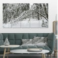 thumbnail image 1 of Buggy Forêt d'Hiver Noir et Blanc - Art sur Toile Forêt Moderne, 1 of 3
