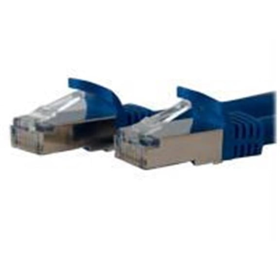 7 Ft Blue Shielded Cat6A Patch Cable
