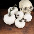thumbnail image 5 of 6 piezas de calabazas artificiales Mini calabaza realista para manualidades de bricolaje Halloween otoño cosecha decoración de fiesta de acción de gracias, 5 of 5