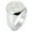 Silver, variant on Sterling Silver Love Arrow Heart Engraved Round Flat Top Polished Ring