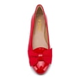 thumbnail image 4 of YDN Women Classic Bowtie Slip On Ballet Flats Round Closed Toe Flats Girls Office Work Casual Vacation Outfit Shoes Size 11 Red, 4 of 4