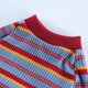 thumbnail image 4 of Perrito cuadrúpedo cuello alto camisa a rayas de colores suave pijama de cachorro, 4 of 5