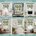 thumbnail image 6 of Tie Up Curtains for Windows Eucalyptus Leaf Bow Tie Wreath Valance Adjustable Balloon Curtain Wood Plaid Home Tie Up Shades for Kitchen Living Room Bedroom Privacy Curtain Drape 34x45 Inch, 6 of 9