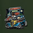 thumbnail image 2 of Wild Bobby, Hot Custom Rods Drive Thru Diner, Cars and Trucks, Front and Back Unisex Crewneck Graphic Sweatshirt, Forest Green, 3X-Large, 2 of 4