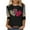 Multicolor, variant on Valentines Tshirt Women, Leopard Print Heart Tshirt, Ladies 3/4 Sleeve Tops Women Valentine's Day Love Festival Leisure Print Shirt Casual Round Neck Three Quarter Sleeve T-Shirt Top