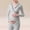 Gray, variant on BRGZLK Women's Maternity Nursing Tops Solid Color V Neck Long Sleeve Base Layer Pregnancy Cotton Breastfeeding Tee Shirt with Padded Bra Red L