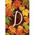 thumbnail image 3 of Briarwood Lane Fall Leaves Monogram Letter D Garden Flag, 3 of 4