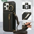 thumbnail image 3 of Allytechgroup PU Leather for iPhone XS/X Wallet Case with Card Slot, Military Grade Drop Protection Anti-Fingerprint Design for iPhone XS/X, Black, 3 of 10