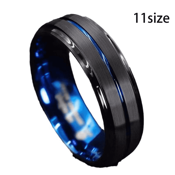 DESIGNICE Mens Rings Trendy Style Men Jewelry Titanium Steel Mens Engagement Rings Size 11
