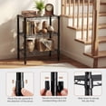 thumbnail image 3 of CONCETTA 31 inch 3-Tier Metal Wire Shelving Unit, Adjustable Storage Rack for Kitchen, Garage, or Living Room,Black, 3 of 8