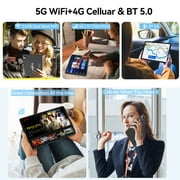 Tablet 11 inch Android 15 Tablet,128GB ROM 16GB RAM,4G LTE Tablet,5G WiFi+Cellular, MTK8786,Octa-Core, GPS,Dual Camera,1TB Expand,Incell Screen,HD Display,7000mAh,Face Unclocked,Tablet with Keyboard