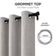 thumbnail image 5 of Juego de cortinas opacas Joydeco Burg de 160 x 160 cm, 2 paneles, color gris, 5 of 9