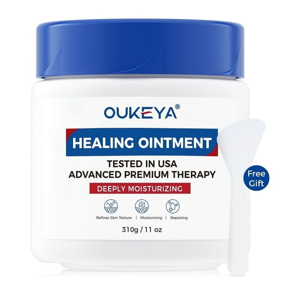 OUKEYA Healing Ointment  to soothe dry, cracked hands and feet cracked skin  11 oz