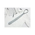 thumbnail image 5 of INSPIRE CHIC Men's Skinny Pretied Solid Color Zipper Ties Neck Adjustable Strap Wedding Groom Tie Gray One Size, 5 of 6