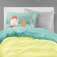 thumbnail image 2 of Carolines Treasures CK2071PILLOWCASE Tan Spaniel Snowman Christmas Fabric Standard Pillowcase, 2 of 2