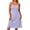 Purple, variant on Admvng Womens Dress Plus Size Solid V Neck Sleeveless Lace-Trimmed Casual Spaghetti Strap Comfy Dresses with Pockets