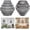 Stripes Grey-2 Pack, variant on Tulip Smoke-grey 3 Pack Glass Lamp Shades, Replacement Mini for Table Wall Chandelier