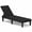 Black, variant on Costway 2 PCS Outdoor Chaise Lounger Chair 3-Position Reclining Chair with Waterproof Rattan Brown