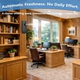 thumbnail image 3 of Automatic Air Freshener  Dispenser (2-Pack) Wall Mounted or Free Standing, Commercial and  Use, Multiple Time Scent/Mist Release Settings for Room/Restroom Sprayer (Black1103), 3 of 6