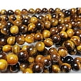 thumbnail image 3 of 12mm Tiger Eye Round Beads Genuine Gemstone Natural Jewelry Making, 3 of 6