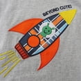 thumbnail image 5 of WIBACKER 100% Cotton 2-Piece Summer Pajamas for Kids Boys Sleepwear Top and Plaid Shorts Toddler Boy Rocket Pjs Set 2-7T, 5 of 6