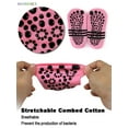 thumbnail image 5 of BadPiggies 3-Pack Non Slip Yoga Socks Slipper Womens Professional Rubber Dots Cycling Socks for Pilates Ballet Dance, 3 Color/Set, 5 of 6