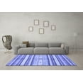 thumbnail image 3 of Ahgly Company Machine Washable Indoor Rectangle Abstract Blue Modern Area Rugs, 5' x 7', 3 of 4