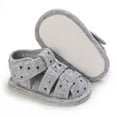 thumbnail image 5 of 0-2 Years Baby First Walking Shoes Kids baby Sandals Toddler Kid Baby Girls Boys Summer Princess Breathable Soft Bottom Non-slip Casual Sandals Gray 6-9 Months, 5 of 7