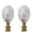 Medium - Pack of 2, variant on Royal Designs, Inc. Simple Balloon Design Lamp Finial, F-2025L-PB-1, Polished Brass, Single