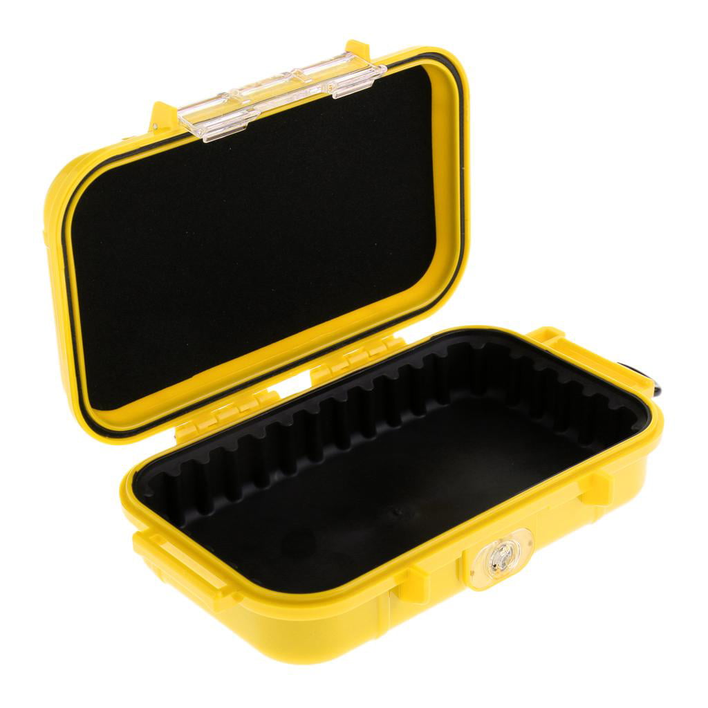 Outdoor Waterproof Container Dry Storage Box Case Organizer Holder Yellow 