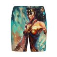thumbnail image 6 of Wonder Woman Pajama Shorts for Men, Summer Graphic Lounge Pajama Bottoms Soft Sleep Pjs Pants with Drawstring & Pockets, 6 of 8