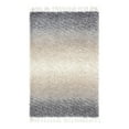 thumbnail image 3 of Unique Loom Hygge Shag Collection Area Rug - Gradient (4' 1" x 6' 1" Rectangle Gray/Beige), 3 of 7