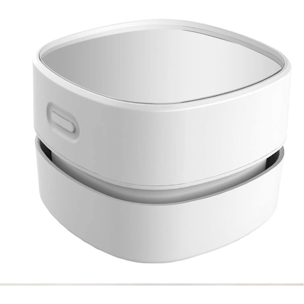 Aspiradora de Escritorio ODISTAR Mini Barredora de Polvo Blanco