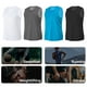 thumbnail image 4 of Camiseta sin mangas atlética para hombre, sin mangas, camisetas elásticas de secado rápido, entrenam Abanopi Chaleco deportivo, 4 of 7