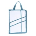 thumbnail image 1 of WRKEKC ‌Transparent A4 Portable Folder with Zipper‌ - Student Test Paper Storage Bag, Made of Good Material, Water-resistant, Secure Zipper Closure, Available in Blue, Green, Pink, Brown Colors, 1 of 8