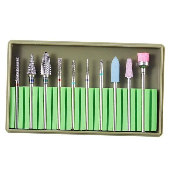 de Brocas para Uñas de de Cerámica de 10x 3/32 '', Puntas para Uñas de Manicura, Brocas para Pulir - 05 BH-05