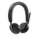 thumbnail image 1 of Auriculares inalámbricos Dell WL3024 - Diadema de piel sintética, micrófono con cancelación de ruido basado en IA integrado, micrófono boom - Negro, 1 of 5