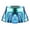 Blue, variant on iiniim Women's Shiny Metallic Mini Skirt Latex Pleated Micro Skater Skirt Rave Party Nightout Clubwear Black XL