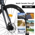 thumbnail image 6 of Ambifirner 700c Road Bike, 16 Speed Shimano Gearing Men Bike, 18 inch Steel Frame, Dual Disc Brakes, Racing Bicycle for Adults, 6 of 8