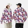 thumbnail image 5 of Picia Peonies Women's Men's UPF 50+ Sun Protection Hoodie Shirt Long Sleeve SPF Fishing Outdoor UV Hiking Lightweight Shirts-Small, 5 of 9