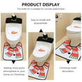 thumbnail image 6 of LABSERRON Toilet Seat Cover Set Fabric Assorted Color Bathroom Decorations 1 Set 20.9x20.1in, 6 of 11