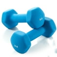thumbnail image 2 of Neoprene Hex Dumbbell Hand Weights, Set of 2 - Workout Strength Training, 2 of 4