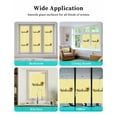 thumbnail image 6 of Window Privacy Film Yellow Sunflowers Stained Glass Window Film Decorative Sun Block Window Cover Spring Flower Retro Plaid Window Clings Static Adhesive Sticker for Bathroom 35.4"x78.7", 6 of 7