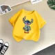 thumbnail image 3 of Marca Disney Kids Camiseta de algodón cómoda con puntadas animadas Camiseta de verano para niños Ropa informal de moda urbana para niños y niñas, 3 of 5