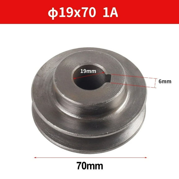 V-Belt pulley A Type Sinlge Slot Pulley Motor Cast Iron Dia Power Tool Accessory