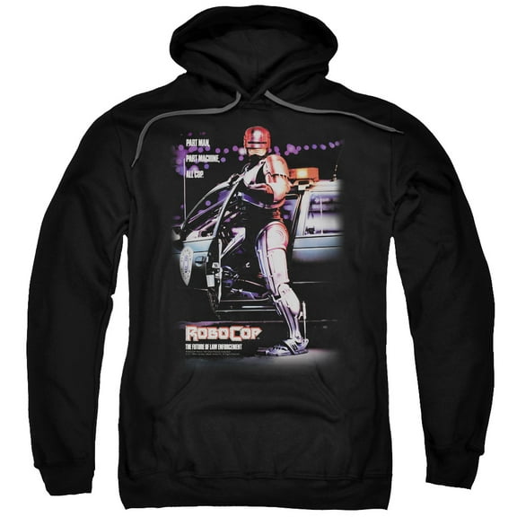 Robocop Poster Adult Pullover Hoodie Sweatshirt Black